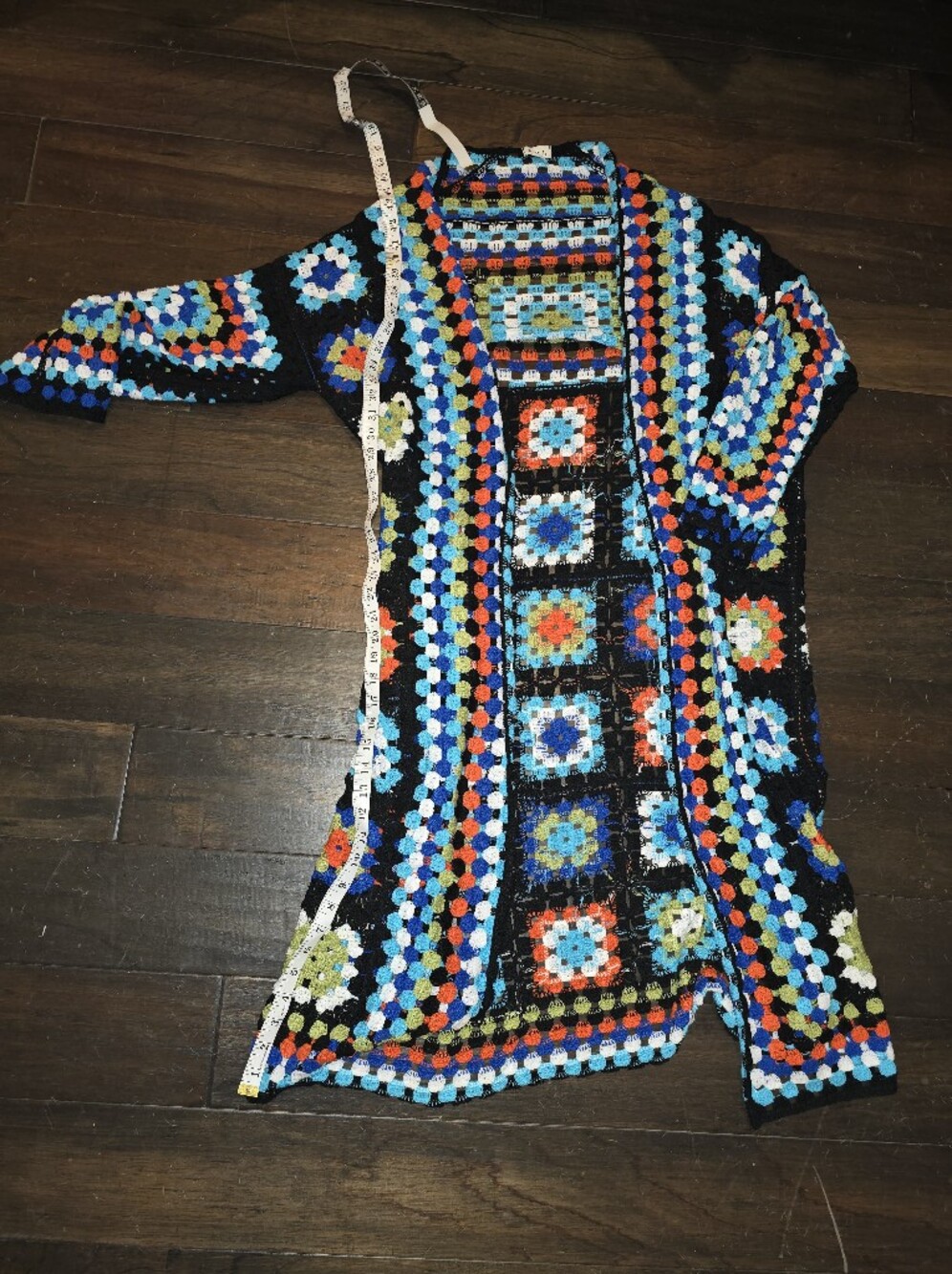 ✨ New Without Tags (NWOT)💚 Beautiful POL Granny Square Crochet Duster Cardigan - Picture 6 of 10